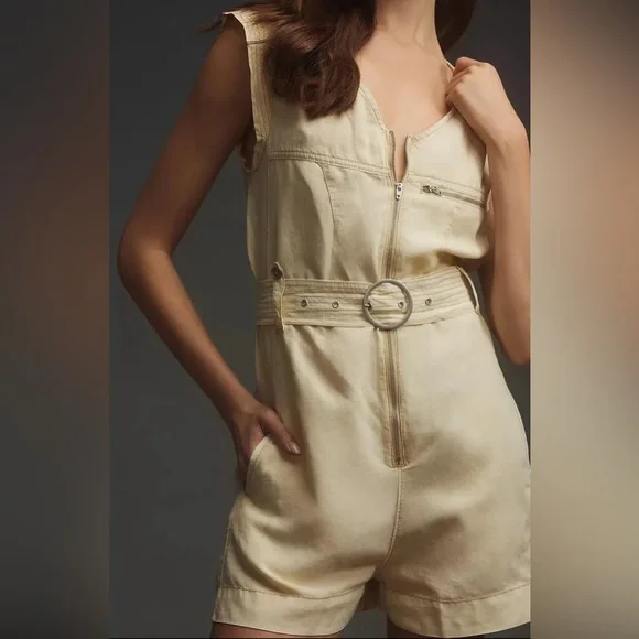 NWT Pilcro Belted Romper - Picture 1 of 5